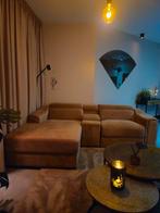 Loungebank bruin met extra's - Zeer Goede Staat!, Huis en Inrichting, Ophalen, Hoekbank, Tweepersoons, Zo goed als nieuw