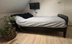 Eenpersoons bed met electrisch verstelbare lattenbodem, Huis en Inrichting, Ophalen, 90 cm, Eenpersoons, Zwart