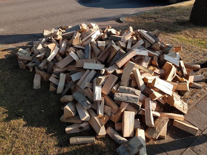 brandhout beuk geklooft en droog, Tuin en Terras, Haardhout, Blokken, Beukenhout, 6 m³ of meer, Ophalen