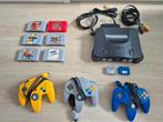 Nintendo 64 met 3 controllers en games, Spelcomputers en Games, Spelcomputers | Nintendo 64, Ophalen of Verzenden, Gebruikt, Met 3 controllers of meer