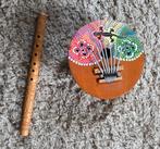 Houten karimba duimpiano piano van kokosnoot en houten fluit, Muziek en Instrumenten, Percussie, Ophalen of Verzenden, Zo goed als nieuw