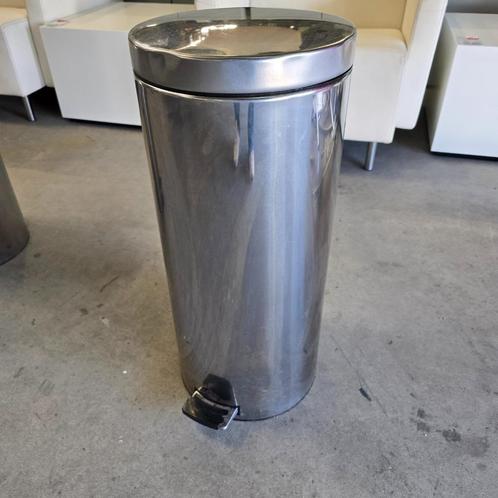 Brabantia afvalemmer / prullenbak 23-30 liter, Huis en Inrichting, Woonaccessoires | Prullenbakken, Gebruikt, Rvs, 50 tot 75 cm