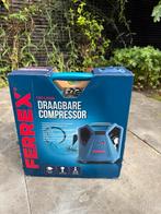 Ferrex draagbare compressor, Doe-het-zelf en Verbouw, Compressors, Ophalen, Mobiel, 6 tot 10 bar, Zo goed als nieuw