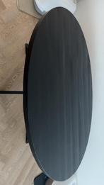 Zwarte ovale eettafel van mango hout, Ophalen, Nieuw, 50 tot 100 cm, 150 tot 200 cm