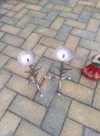 2 kandelaars met engeltje, Ophalen of Verzenden