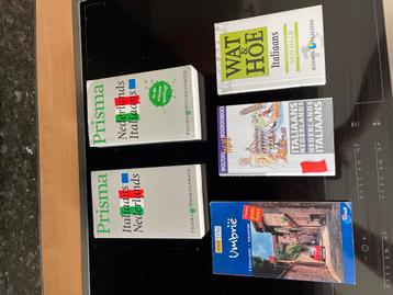 Italiaans-Nederlands woordenboeken + reisgids Umbrië beschikbaar voor biedingen