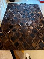 Dutchbone leer Vloerkleed, Huis en Inrichting, Stoffering | Tapijten en Kleden, Ophalen, Gebruikt, Bruin, 150 tot 200 cm