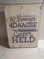 Vierdaagse Nijmegen,  tekstbordje hout, 15x20 cm, Ophalen of Verzenden