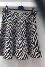 Winterrok rok  - by Clara  - maat S - zwart/crème zebra, Kleding | Dames, Rokken, Zwart, Ophalen of Verzenden, Zo goed als nieuw