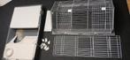 Konijnenhok/ ren voor binnen., Dieren en Toebehoren, Knaagdieren en Konijnen | Hokken en Kooien, Ophalen, Kooi, Gebruikt, 60 tot 90 cm