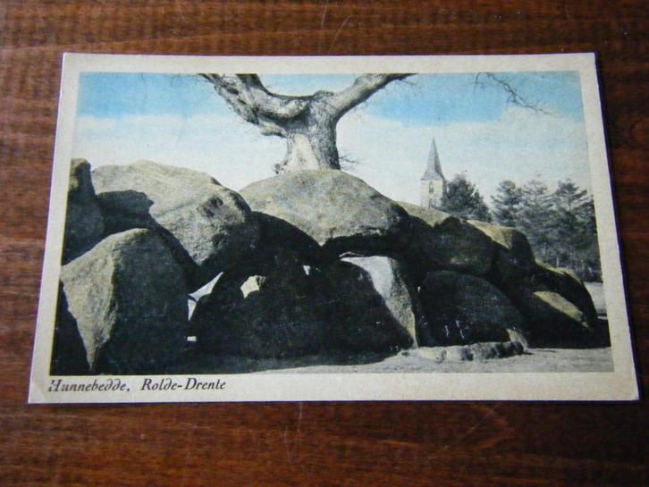 V35 - Drenthe - Hunebed - Rolde - Mooi/Oud, Verzamelen, Ansichtkaarten | Nederland, Drenthe, 1940 tot 1960, Ophalen of Verzenden