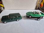 Opel kadett B caravan met Opel GT op trailer, Hobby en Vrije tijd, Modelauto's | 1:43, Ophalen of Verzenden, Gebruikt, Auto