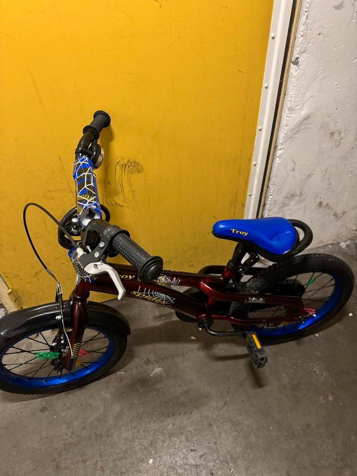 Troy Kinderfiets., Fietsen en Brommers, Fietsen | Jongens, Gebruikt, 14 inch of minder, Handrem, Ophalen