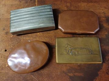 Vintage Sigaretten Etuis - Set van 4 beschikbaar voor biedingen