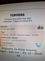 Toppers Christmas Party 2 zitpl naast elkaar do 18 december, Tickets en Kaartjes, Twee personen