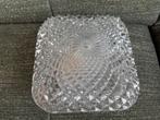 Vintage / retro Massive plafondlamp ongeveer 18 x 18 cm, Huis en Inrichting, Ophalen of Verzenden, Gebruikt, Glas, Vintage, retro