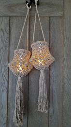 Handmade Macramé lantaarntjes. Nu ook in het 🟠ranje.., Ophalen of Verzenden, Nieuw