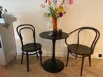 2 Thonet bistro stoelen & eettafel / bijzettafel, Huis en Inrichting, Tafels | Eettafels, 50 tot 100 cm, Rond, Zo goed als nieuw