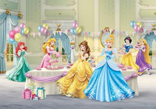 Disney Princess vlies fotobehang High Tea XL * Muurdeco4kids, Kinderen en Baby's, Kinderkamer | Inrichting en Decoratie, Nieuw