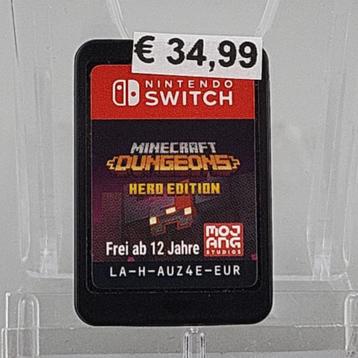 Nintendo Switch Game:  MineCraft Dungeon Hero Edition (Losse beschikbaar voor biedingen