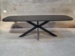 !!Superdeal!! Livin24 Eettafel Zwart Ovaal 240x110 cm