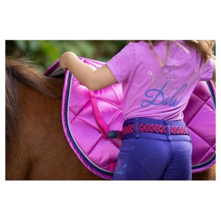 Rijbroek Equitights Diva Violet Full Grip maat 116, Dieren en Toebehoren, Paardrijkleding, Nieuw, Onderkleding, Dressuur, Ophalen of Verzenden