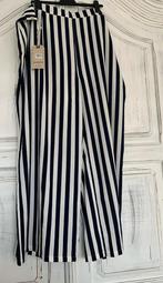 Prachtige nieuwe broek donker blauw gestreept 4XL, Kleding | Dames, Grote Maten, Blauw, Nieuw, Ophalen of Verzenden, Banned