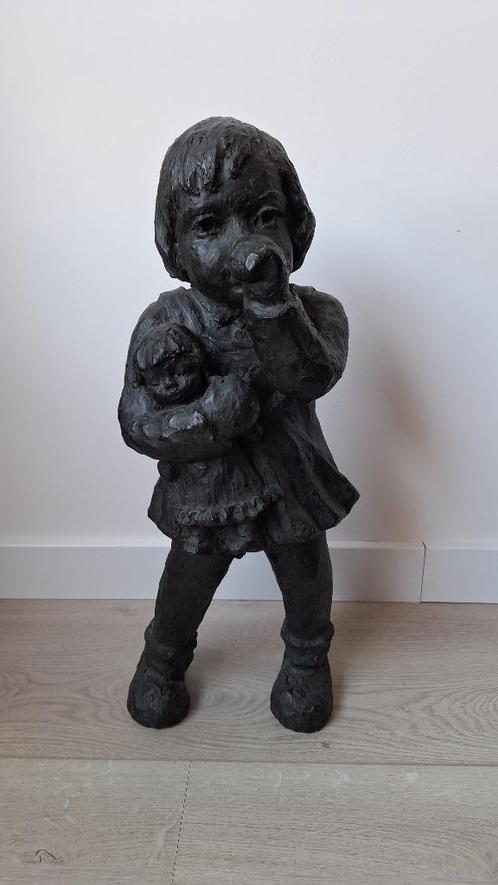 beeld Truus Coumans 52 cm meisje met baby 7,2 kg Potters, Antiek en Kunst, Kunst | Beelden en Houtsnijwerken, Ophalen of Verzenden