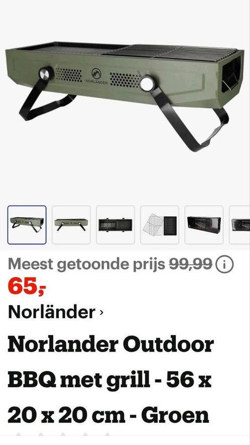 UITKLAPBARE BBQ GRILL OUTDOOR BBQ VOOR BRIKETTEN GRILLPLAAT, Tuin en Terras, Houtskoolbarbecues, Nieuw, Ophalen of Verzenden