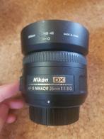 Nikon AF-S 35mm F/1.8G DX + zonnekap, Ophalen of Verzenden, Zo goed als nieuw, Standaardlens