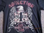 zwart t-shirt - motorcycle - est original style1998 - maat L, Heren, Tweedehands, Addiction distribution, Overige typen