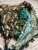 Nieuwe zijden Mucho Gusto sjaal met kaartjes, Ophalen of Verzenden, Nieuw, Maat 46/48 (XL) of groter, Sjaal