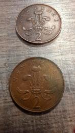 2 New Pence (UK) munten uit 1971, Ophalen of Verzenden, Overige landen