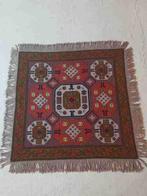 Retro gebreid kleed oranjebruin groen taupe 122/118, Gebruikt, Etten-Leur, DJT@dejuistetoon.eu, Ophalen of Verzenden