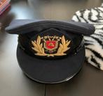 Oude brandweer pet, Ophalen of Verzenden, Gedragen, 57 cm (M, 7⅛ inch) of minder, Pet