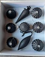 Verschillende zwarte kerstballen, allen van glas., Diversen, Kerst, Ophalen