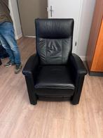 Goedwerkende lederen Sta op Stoel zwart elektrisch, Huis en Inrichting, Fauteuils, Ophalen of Verzenden, Nieuw