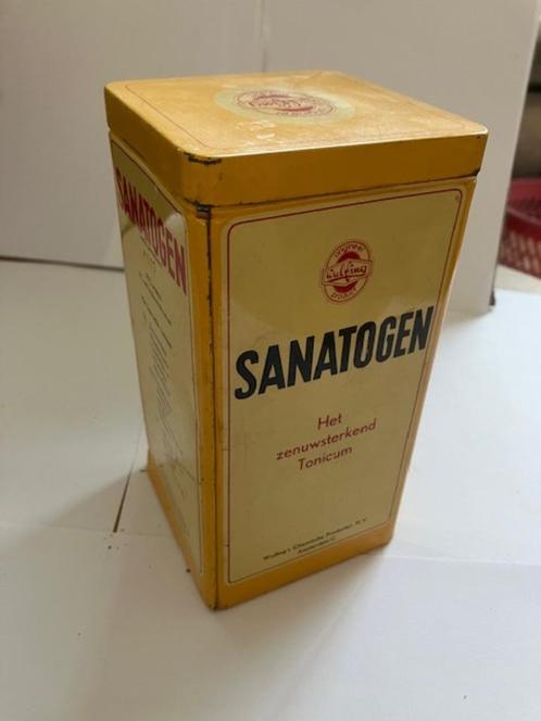Een mooi blik van het merk Sanatogen (MB360), Verzamelen, Blikken, Gebruikt, Overige, Overige merken, Ophalen of Verzenden