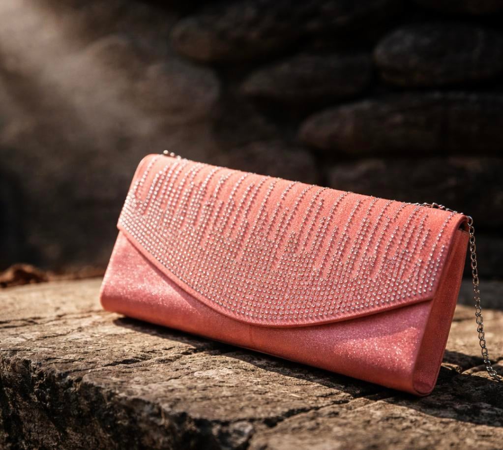 Galatasje clutch, Ophalen of Verzenden, Zo goed als nieuw, Roze, Avondtasje
