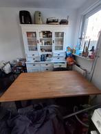 Industriële Eettafel/Keukentafel - Hout, 160x95cm, Huis en Inrichting, Ophalen