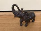 Decoratieve olifant met opstaande slurf ijzer of legering, Ophalen of Verzenden, Zo goed als nieuw, Wild dier, Beeldje of Figuurtje