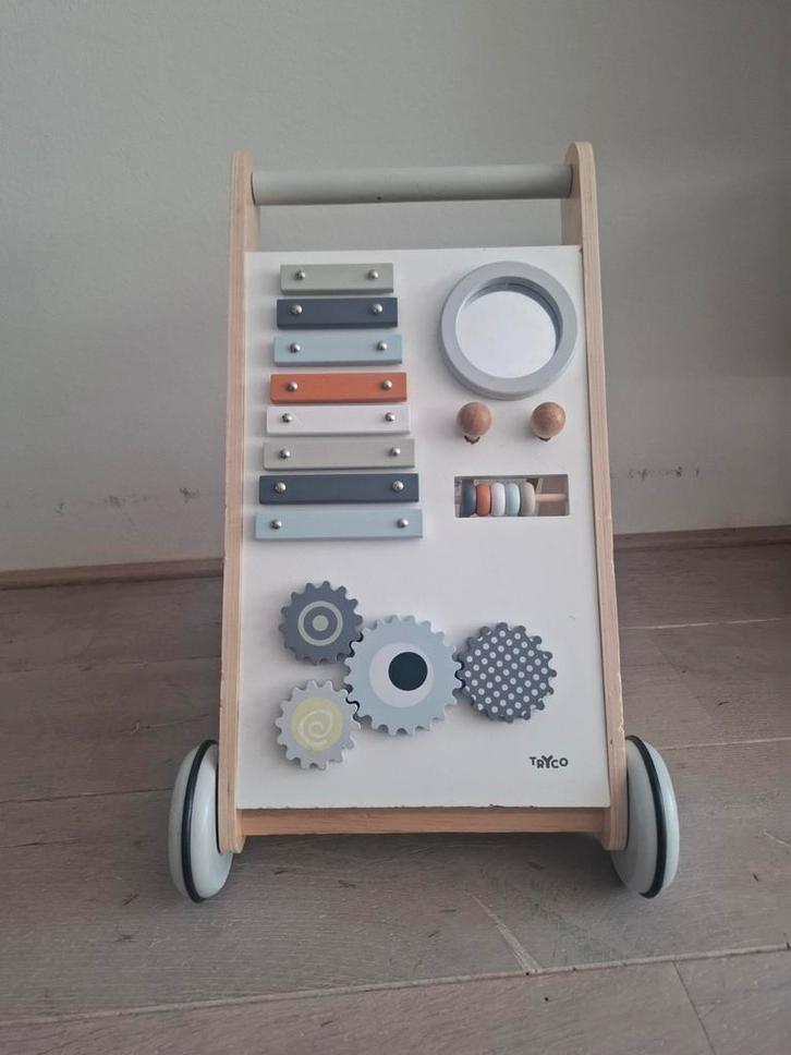 Houten loopwagen Tryco, Kinderen en Baby's, Speelgoed | Houten speelgoed, Zo goed als nieuw, Ophalen of Verzenden