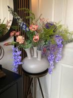 Zijden bloemen in Toetervaas Naturel Compleet Set, Ophalen of Verzenden, Nieuw