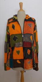Patchwork made in Nepal vest/hoodie met capuchon! XL, Maat 46/48 (XL) of groter, Ophalen of Verzenden, Zo goed als nieuw, Lange mouw