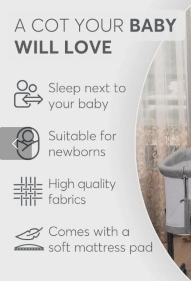 Co-Sleeper Zo Goed Als Nieuw + Matras, Kinderen en Baby's, Babywiegjes en Ledikanten, Zo goed als nieuw, Wieg, Ophalen of Verzenden