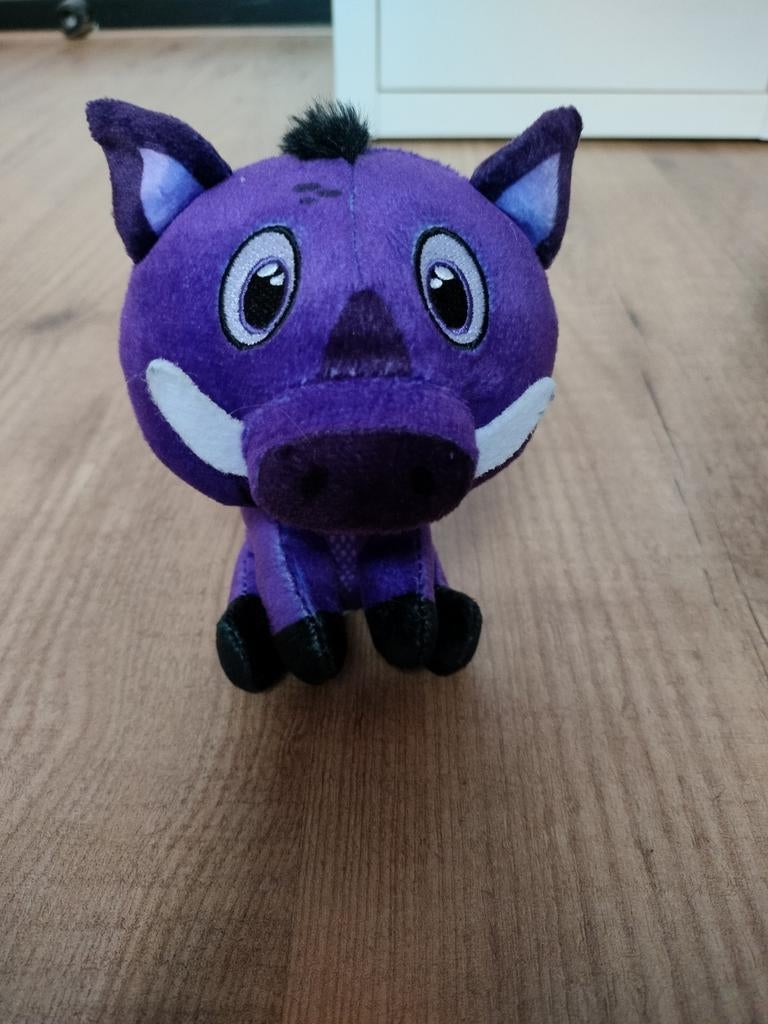 Schattige paarse zwijn knuffel, Ophalen of Verzenden, Zo goed als nieuw, Overige typen