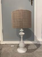 Stenen baluster lampenvoet met taupe lampenkap, Huis en Inrichting, Ophalen, Overige materialen, Gebruikt, 50 tot 75 cm