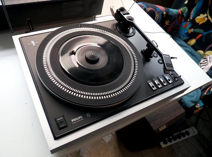 Platenspeler Philips GA 222, Audio, Tv en Foto, Platenspelers, Gebruikt, Platenspeler, Philips, Pitch-regelaar, Automatisch, Ophalen