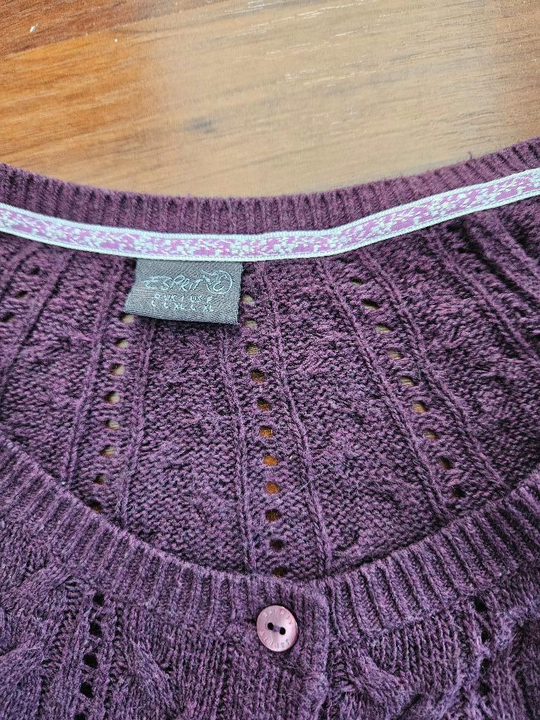 paarse trui, ook als vest te dragen, Maat 38/40 (M), Paars, Ophalen of Verzenden, Zo goed als nieuw