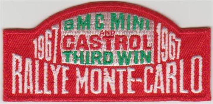 Rallye Monte-Carlo stoffen opstrijk patch embleem, Verzamelen, Automerken, Motoren en Formule 1, Nieuw, Auto's, Ophalen of Verzenden